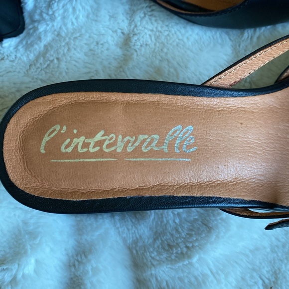 Block heel leather slides - Picture 6 of 7